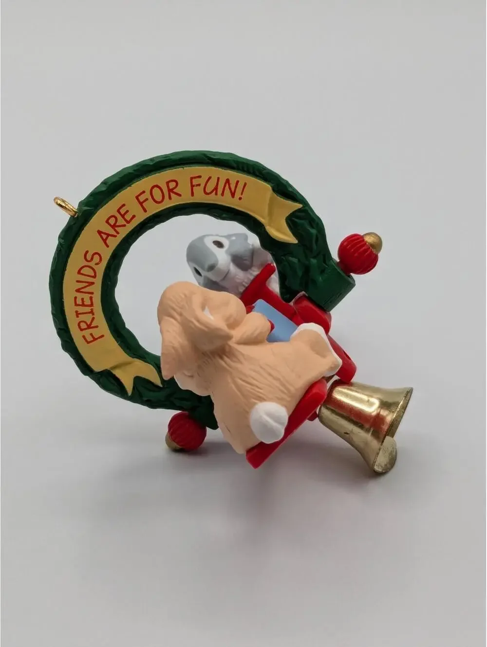 Hallmark Keepsake Friends Are Fun 1991, Features Movement, Vintage Ornament
